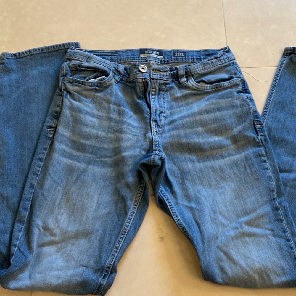 Reclaim regular straight jeans.